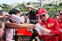 Charles Leclerc (MON) Ferrari signs autographs for the fans. 24.05.2019. Formula 1 World Championship, Rd 6, Monaco Grand Prix, Monte Carlo, Monaco, Friday.