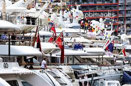 Boats in the scenic Monaco Harbour. 24.05.2019. Formula 1 World Championship, Rd 6, Monaco Grand Prix, Monte Carlo, Monaco, Friday.