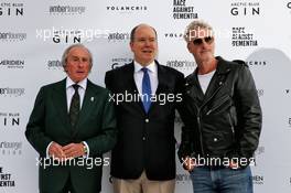 (L to R): Jackie Stewart (GBR); HSH Prince Albert of Monaco (MON); and Eddie Irvine (GBR), at the Amber Lounge Fashion Show. 24.05.2019. Formula 1 World Championship, Rd 6, Monaco Grand Prix, Monte Carlo, Monaco, Friday.