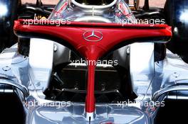 The Mercedes AMG F1 W10 Halo cockpit cover with a tribute to Niki Lauda. 24.05.2019. Formula 1 World Championship, Rd 6, Monaco Grand Prix, Monte Carlo, Monaco, Friday.