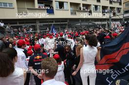 The drivers during a minutes silence in memory of Niki Lauda. 26.05.2019. Formula 1 World Championship, Rd 6, Monaco Grand Prix, Monte Carlo, Monaco, Race Day.