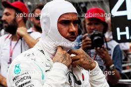 Lewis Hamilton (GBR) Mercedes AMG F1 on the grid. 26.05.2019. Formula 1 World Championship, Rd 6, Monaco Grand Prix, Monte Carlo, Monaco, Race Day.