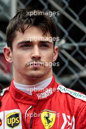 Charles Leclerc (MON) Ferrari on the grid. 26.05.2019. Formula 1 World Championship, Rd 6, Monaco Grand Prix, Monte Carlo, Monaco, Race Day.