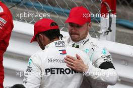 Lewis Hamilton (GBR) Mercedes AMG F1 W10 and Valtteri Bottas (FIN) Mercedes AMG F1 W10. 26.05.2019. Formula 1 World Championship, Rd 6, Monaco Grand Prix, Monte Carlo, Monaco, Race Day.