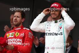 Lewis Hamilton (GBR), Mercedes AMG F1  and Sebastian Vettel (GER), Scuderia Ferrari  26.05.2019. Formula 1 World Championship, Rd 6, Monaco Grand Prix, Monte Carlo, Monaco, Race Day.