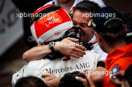 Race winner Lewis Hamilton (GBR) Mercedes AMG F1 celebrates in parc ferme. 26.05.2019. Formula 1 World Championship, Rd 6, Monaco Grand Prix, Monte Carlo, Monaco, Race Day.