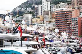 Boats in the scenic Monaco Harbour. 26.05.2019. Formula 1 World Championship, Rd 6, Monaco Grand Prix, Monte Carlo, Monaco, Race Day.