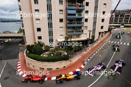 Charles Leclerc (MON) Ferrari SF90 with a puncture. 26.05.2019. Formula 1 World Championship, Rd 6, Monaco Grand Prix, Monte Carlo, Monaco, Race Day.