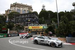 The safety car leads Lewis Hamilton (GBR) Mercedes AMG F1 W10. 26.05.2019. Formula 1 World Championship, Rd 6, Monaco Grand Prix, Monte Carlo, Monaco, Race Day.