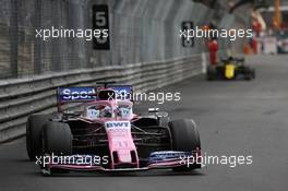 Sergio Perez (MEX) Racing Point F1 Team RP19. 26.05.2019. Formula 1 World Championship, Rd 6, Monaco Grand Prix, Monte Carlo, Monaco, Race Day.