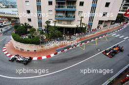 Lewis Hamilton (GBR) Mercedes AMG F1 W10 leads Max Verstappen (NLD) Red Bull Racing RB15. 26.05.2019. Formula 1 World Championship, Rd 6, Monaco Grand Prix, Monte Carlo, Monaco, Race Day.