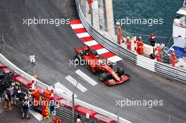 Charles Leclerc (MON) Ferrari SF90 with a puncture. 26.05.2019. Formula 1 World Championship, Rd 6, Monaco Grand Prix, Monte Carlo, Monaco, Race Day.