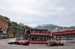 Pierre Gasly (FRA) Red Bull Racing RB15 leads team mate Max Verstappen (NLD) Red Bull Racing RB15. 25.05.2019. Formula 1 World Championship, Rd 6, Monaco Grand Prix, Monte Carlo, Monaco, Qualifying Day.