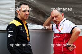 (L to R): Cyril Abiteboul (FRA) Renault Sport F1 Managing Director with Frederic Vasseur (FRA) Alfa Romeo Racing Team Principal. 25.05.2019. Formula 1 World Championship, Rd 6, Monaco Grand Prix, Monte Carlo, Monaco, Qualifying Day.