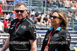 (L to R): Mike O'Driscoll (GBR) Williams Group CEO with Claire Williams (GBR) Williams Racing Deputy Team Principal. 25.05.2019. Formula 1 World Championship, Rd 6, Monaco Grand Prix, Monte Carlo, Monaco, Qualifying Day.