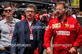 Louis Camilleri (ITA) Ferrari Chief Executive Officer with Gino Rosato (CDN) Ferrari.