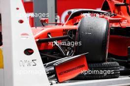 The Ferrari SF90 of Sebastian Vettel (GER) Ferrari is recovered back to the pits on the back of a truck after he crashed in the third practice session. 25.05.2019. Formula 1 World Championship, Rd 6, Monaco Grand Prix, Monte Carlo, Monaco, Qualifying Day.
