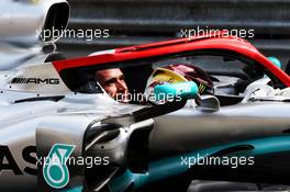 Lewis Hamilton (GBR) Mercedes AMG F1 W10 in qualifying parc ferme. 25.05.2019. Formula 1 World Championship, Rd 6, Monaco Grand Prix, Monte Carlo, Monaco, Qualifying Day.
