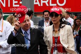 (L to R): Jean Todt (FRA) FIA President with his wife Michelle Yeoh (MAL). 26.05.2019. Formula 1 World Championship, Rd 6, Monaco Grand Prix, Monte Carlo, Monaco, Race Day.