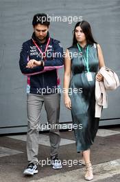 Sergio Perez (MEX) Racing Point F1 Team with his wife Carola Martinez (MEX). 26.05.2019. Formula 1 World Championship, Rd 6, Monaco Grand Prix, Monte Carlo, Monaco, Race Day.