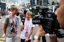 Oscar and Charlie Wurz, sons of Alex Wurz (AUT). 26.05.2019. Formula 1 World Championship, Rd 6, Monaco Grand Prix, Monte Carlo, Monaco, Race Day.