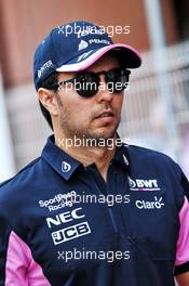Sergio Perez (MEX) Racing Point F1 Team. 26.05.2019. Formula 1 World Championship, Rd 6, Monaco Grand Prix, Monte Carlo, Monaco, Race Day.