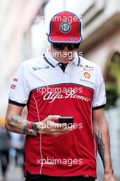 Kimi Raikkonen (FIN) Alfa Romeo Racing. 26.05.2019. Formula 1 World Championship, Rd 6, Monaco Grand Prix, Monte Carlo, Monaco, Race Day.