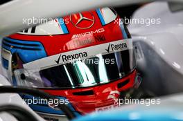 George Russell (GBR) Williams Racing FW42 - helmet tribute to Niki Lauda. 23.05.2019. Formula 1 World Championship, Rd 6, Monaco Grand Prix, Monte Carlo, Monaco, Practice Day.