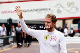 Sebastian Vettel (GER) Ferrari. 23.05.2019. Formula 1 World Championship, Rd 6, Monaco Grand Prix, Monte Carlo, Monaco, Practice Day.