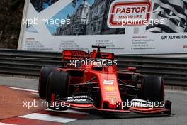 Sebastian Vettel (GER) Ferrari SF90. 23.05.2019. Formula 1 World Championship, Rd 6, Monaco Grand Prix, Monte Carlo, Monaco, Practice Day.