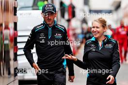 (L to R): Robert Kubica (POL) Williams Racing with Sophie Ogg (GBR) Williams Head of F1 Communications. 22.05.2019. Formula 1 World Championship, Rd 6, Monaco Grand Prix, Monte Carlo, Monaco, Preparation Day.
