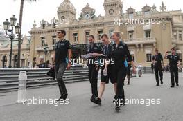 George Russell (GBR) Williams Racing walks the circuit with the team. 22.05.2019. Formula 1 World Championship, Rd 6, Monaco Grand Prix, Monte Carlo, Monaco, Preparation Day.
