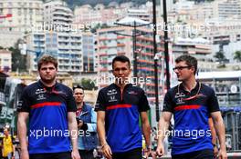 Alexander Albon (THA) Scuderia Toro Rosso (Centre). 22.05.2019. Formula 1 World Championship, Rd 6, Monaco Grand Prix, Monte Carlo, Monaco, Preparation Day.