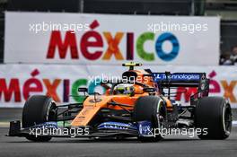 Lando Norris (GBR) McLaren MCL34. 25.10.2019. Formula 1 World Championship, Rd 18, Mexican Grand Prix, Mexico City, Mexico, Practice Day.
