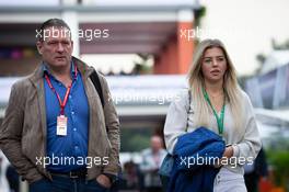 Jos Verstappen (NLD) with his daughter Victoria Jane Verstappen. 25.10.2019. Formula 1 World Championship, Rd 18, Mexican Grand Prix, Mexico City, Mexico, Practice Day.