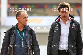 Toto Wolff (GER) Mercedes AMG F1 Shareholder and Executive Director (Right). 25.10.2019. Formula 1 World Championship, Rd 18, Mexican Grand Prix, Mexico City, Mexico, Practice Day.