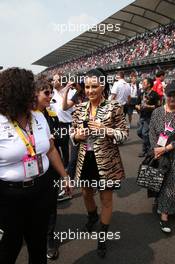 Maite Perroni (MEX). 27.10.2019. Formula 1 World Championship, Rd 18, Mexican Grand Prix, Mexico City, Mexico, Race Day.
