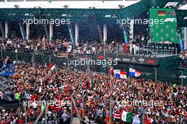 The podium (L to R): Sebastian Vettel (GER) Ferrari, second; Lewis Hamilton (GBR) Mercedes AMG F1, race winner; Valtteri Bottas (FIN) Mercedes AMG F1, third.                                27.10.2019. Formula 1 World Championship, Rd 18, Mexican Grand Prix, Mexico City, Mexico, Race Day.