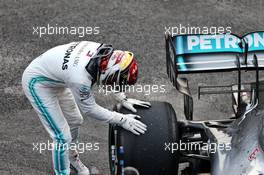 Race winner Lewis Hamilton (GBR) Mercedes AMG F1 W10 celebrates in parc ferme. 27.10.2019. Formula 1 World Championship, Rd 18, Mexican Grand Prix, Mexico City, Mexico, Race Day.