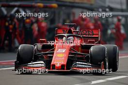 Sebastian Vettel (GER), Scuderia Ferrari during pitstop 27.10.2019. Formula 1 World Championship, Rd 18, Mexican Grand Prix, Mexico City, Mexico, Race Day.