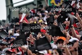 Fans in the grandstand.                                27.10.2019. Formula 1 World Championship, Rd 18, Mexican Grand Prix, Mexico City, Mexico, Race Day.