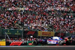 Daniil Kvyat (RUS) Scuderia Toro Rosso STR14.                                27.10.2019. Formula 1 World Championship, Rd 18, Mexican Grand Prix, Mexico City, Mexico, Race Day.