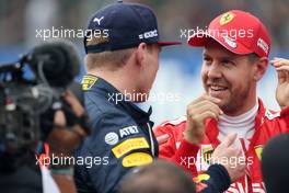 Sebastian Vettel (GER), Scuderia Ferrari and Max Verstappen (NLD), Red Bull Racing  26.10.2019. Formula 1 World Championship, Rd 18, Mexican Grand Prix, Mexico City, Mexico, Qualifying Day.