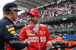 Pole Position for Max Verstappen (NLD) Red Bull Racing RB15  and 3rd for Sebastian Vettel (GER) Ferrari SF90. 26.10.2019. Formula 1 World Championship, Rd 18, Mexican Grand Prix, Mexico City, Mexico, Qualifying Day.