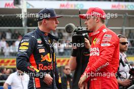 Max Verstappen (NLD) Red Bull Racing RB15 and Charles Leclerc (MON) Ferrari SF90. 26.10.2019. Formula 1 World Championship, Rd 18, Mexican Grand Prix, Mexico City, Mexico, Qualifying Day.