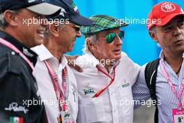 Jackie Stewart (GBR) with Jo Ramirez (MEX).                                26.10.2019. Formula 1 World Championship, Rd 18, Mexican Grand Prix, Mexico City, Mexico, Qualifying Day.