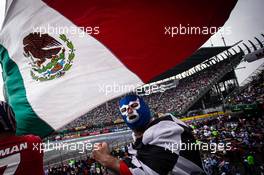 Fans in the grandstand. 26.10.2019. Formula 1 World Championship, Rd 18, Mexican Grand Prix, Mexico City, Mexico, Qualifying Day.