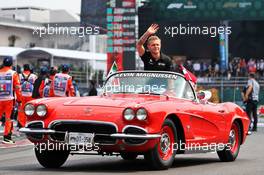Kevin Magnussen (DEN) Haas F1 Team on the drivers parade. 27.10.2019. Formula 1 World Championship, Rd 18, Mexican Grand Prix, Mexico City, Mexico, Race Day.