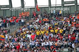 Renault F1 Team fans in the grandstand. 27.10.2019. Formula 1 World Championship, Rd 18, Mexican Grand Prix, Mexico City, Mexico, Race Day.