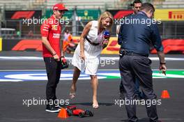 Charles Leclerc (MON) Ferrari with Rachel Brookes (GBR) Sky Sports F1 Reporter and David Croft (GBR) Sky Sports Commentator. 24.10.2019. Formula 1 World Championship, Rd 18, Mexican Grand Prix, Mexico City, Mexico, Preparation Day.